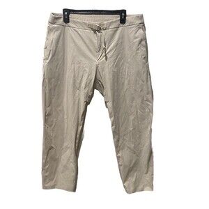 Lululemon White Opal Relaxed Fit Belted Stretch Pant Mens Size 36x 28